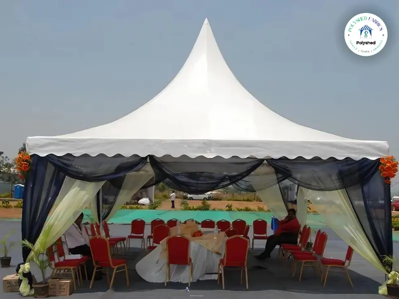 Premium Pagoda Tent in Delhi by Polyshed Fabrics
