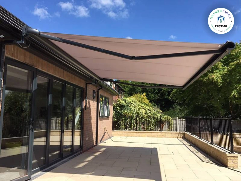 Premium Terrace Awnings in Delhi by Polyshed Fabrics